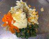 A picture of step 3 of Japanese Potato Salad.
