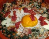 Foto del paso 7 de la receta Gratinado de espinacas con lentejas y jamón