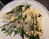 A picture of step 4 of Wild garlic pancake 🍃.