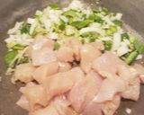 A picture of step 1 of Low carb Tex Mex Chicken zucchini skillet.
