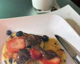 Φωτογραφία βήματος 4 της συνταγής Orange-chocolate pancakes πρωινό Αγίου Βαλεντίνου