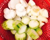 Hình bước làm 1 của món Nui nấu rau củ