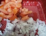 A picture of step 2 of Macaroni chaat.