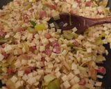 Une image de l'étape 6 de Gratin de Crozets poireaux chorizo comté.