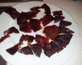 A picture of step 4 of Light BBQ Chicken Thighs with Crispy Cecina.