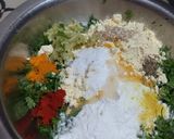 A picture of step 2 of Kothimbir Vadi (Cilantro Snack).