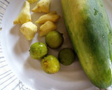 A picture of step 1 of Cucumber and ginger juice.