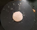 A picture of step 4 of Barley whole wheat Roti.