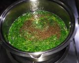 A picture of step 2 of Chicken spinach egg drop soup.