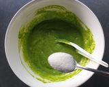 A picture of step 2 of Parsley and egg roll pancakes.