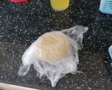 A picture of step 1 of Random using up bits quiche.