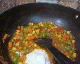 A picture of step 4 of Subj Soya Biryani.