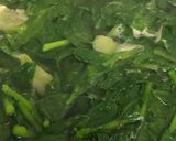 Hình bước làm 2 của món Canh rau mồng tơi mướp hương#bátcanhthanhmat