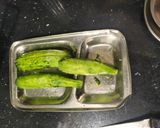 A picture of step 1 of Masala Karela.