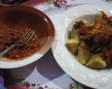 A picture of step 4 of Boiled Sweet Potatoes with Catfish Stew.
