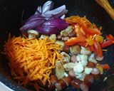 Pas rețetă Paste cu carne, cârnați și legume 1 fotografie