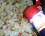 A picture of step 3 of Potato with vegetables.