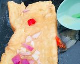 A picture of step 4 of Fried egg cheese bread by chef maryumms cuisine🌸.