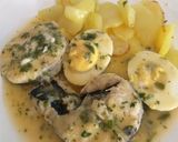 Foto del paso 5 de la receta Merluza con salsa verde, huevo duro y patatas 👩‍🍳