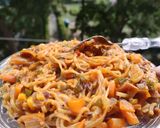 A picture of step 3 of Fusion Maggi Noodles.