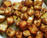 A picture of step 3 of Chilli gobhi with paneer.
