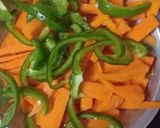 A picture of step 1 of Veg Chilli Manchurian.