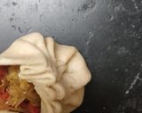 A picture of step 5 of Garlicky wheat momos.