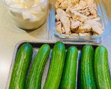A picture of step 2 of Pearl Mozzarella Chicken Salad.