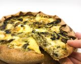 Foto del paso 7 de la receta: Tarta de puerro y champiñones con masa integral