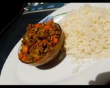 A picture of step 6 of Bolognese.