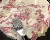 Une image de l'étape 2 de Gnocchis façon “carbonara”.