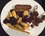 A picture of step 3 of Roasted parsnips,beetroot and rosemary.