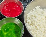 A picture of step 2 of Tricolour Rice.