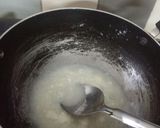 A picture of step 2 of Kesariya coconut laddoo.