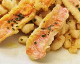 Foto del paso 5 de la receta: Filetes de Salmonetes fritos con Alubias blancas y Tocino ibérico
