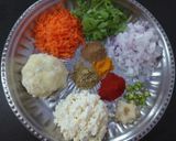 A picture of step 1 of Paneer Seekh Kebab.