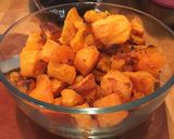 A picture of step 3 of Butternut Squash and spinach pasta (Gluten Free).
