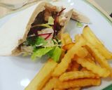 Gyros gluténmentes pitával, tejmentes öntettel recept fázis 3 fotója
