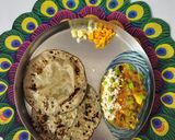 A picture of step 14 of Tiranga Sabzi-Green Chana Paneer Sabzi(Kathiawadi style).