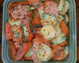 A picture of step 5 of Mike's Cajun Shrimp Smoked Sausage & Baby Potato Skillets.