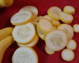 A picture of step 2 of Squash and Ham Casserole the simple version.