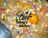 A picture of step 6 of Simple baked bean source.