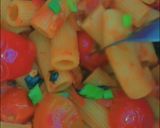 A picture of step 2 of Basil penne pasta in hot tomato sauce.