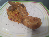 Arroz de conejo y setas