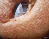 A picture of step 5 of Giant glazed doughnut.