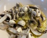 A picture of step 2 of Mushroom Bruschetta.