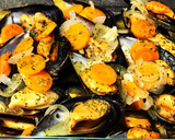 Foto del paso 3 de la receta: Mejillones en salsa con jengibre y lima y un toque picante 🌶