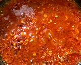 A picture of step 3 of Schezwan sauce.