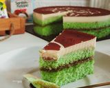 Foto langkah ke 13 dari resep Pandan Melaka Cheesecake Tanpa Terigu (bisa oven/kukus) all in one method.