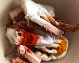 A picture of step 1 of Kakrar Jhal/Bengali style Crab.